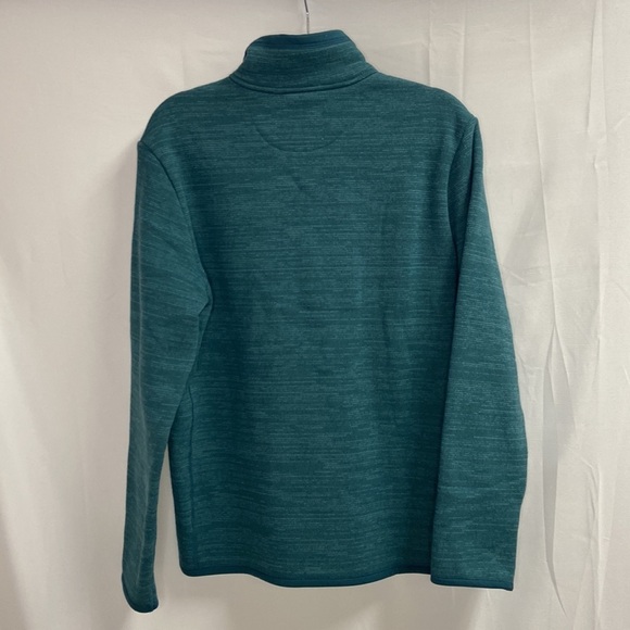 Untuckit Kezoh Quarter Zip Fleece Sweatshirt Green Size Medium - Picture 4 of 5